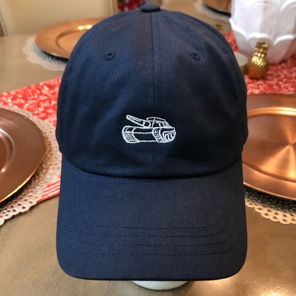 NEW Embroidered SupDef Superior Defense Tank Dad Hat - Navy Blue & White